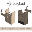 BURGBAD - Meuble WC lave-mains Joline chêne - vignette
