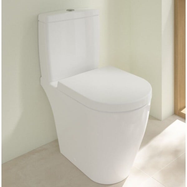 VILLEROY ET BOCH - WC à poser compact sans bride sortie horizontale  Avento avec abattant frein de chute - large