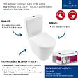 VILLEROY ET BOCH - WC à poser compact sans bride sortie horizontale  Avento avec abattant frein de chute - vignette