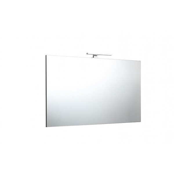 KIAMAMI VALENTINA - Miroir De Salle De Bain 120X60 Avec Lampe À Led Chromée 30Cm - large