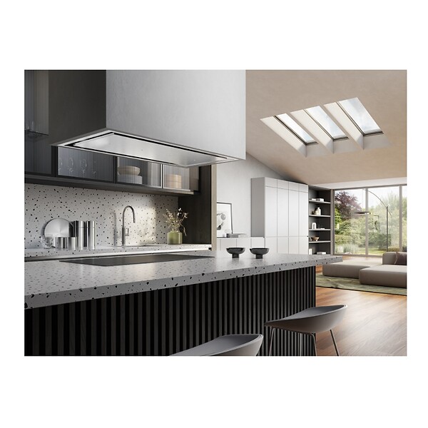 ROBLIN - Hotte Plafond 90cm 66db 839m3/h Inox - 6509916 - large