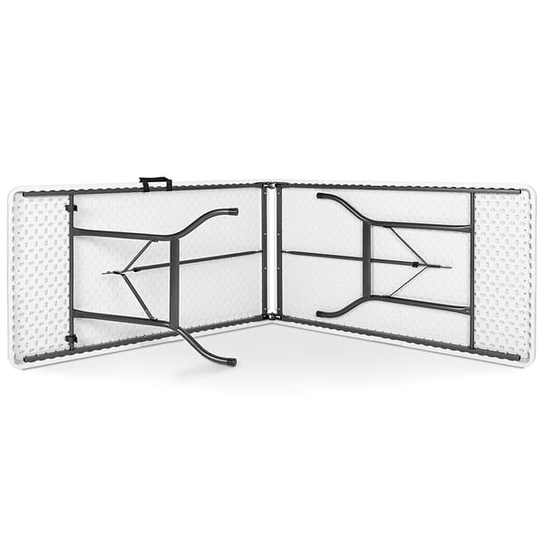 ID MARKET - Lot de 2 tables pliantes d'appoint portables 180 cm pour camping ou réception - large