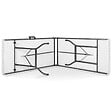 ID MARKET - Lot de 2 tables pliantes d'appoint portables 180 cm pour camping ou réception - vignette