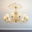 SANS - Rosace plafond 53,2 x 76,7 cm R029 - Polyuréthane - vignette