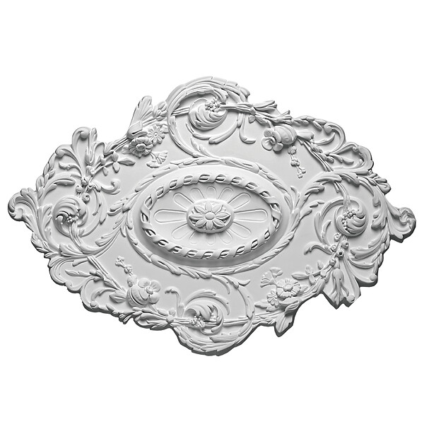 SANS - Rosace plafond 53,2 x 76,7 cm R029 - Polyuréthane - large