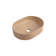 CERAMIA - Ceramia Vasque à poser ovale 50 x 36,5 x 12 cm sans trop-plein moka mat PixL (CEPX5037MOM) - vignette