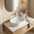 CERAMIA - Ceramia Vasque à poser ovale 50 x 36,5 x 12 cm sans trop-plein blanc brillant PixL (CEPX5037) - vignette