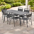 CONCEPT USINE - Ensemble table de jardin 160 cm et 6 chaises BERGAME $ - vignette