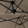 HAPPY GARDEN - Parasol double 2x4m LINAI taupe - vignette