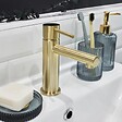 ESSEBAGNO - Luisa mitigeur lavabo bas or brossé - vignette