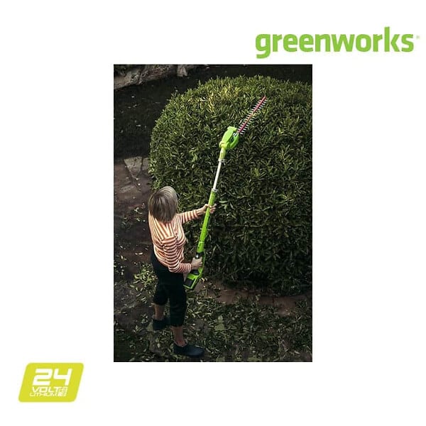 GREENWORKS TOOL - Taille-haies télescopique 51 cm GREENWORKS 24V - 1 batterie 2.0 Ah - 1 chargeur - G24PH51K2 - large