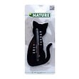 NATURE - Thermomètre mural d'extérieur Chat noir plastique noir H15x9,5x0,3cm - vignette