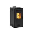 INVICTA - Poêle à granulés acier Adrano 7 Plus gris noir - 7,3kW - vignette