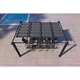 CONCEPT USINE - Pergola auto-portée 3 x 4 m avec toile rétractable grise NILA - vignette