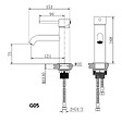STANO - Robinet mitigeur lavabo PICO noir mat - vignette