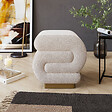 HABITAT ET JARDIN - Pouf en bois "Sally" 40 x 42 x 42 cm - Crème - vignette