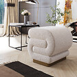 HABITAT ET JARDIN - Pouf en bois "Sally" 40 x 42 x 42 cm - Crème - vignette