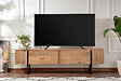 HABITAT ET JARDIN - Meuble TV en bois "Serenity" 180 x 30 x 50 cm - Pin atlantique - vignette