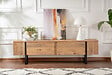 HABITAT ET JARDIN - Meuble TV en bois "Serenity" 180 x 30 x 50 cm - Pin atlantique - vignette