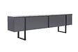 HABITAT ET JARDIN - Meuble TV en bois "Serenity" 180 x 30 x 50 cm - Anthracite - vignette
