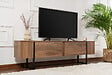HABITAT ET JARDIN - Meuble TV en bois "Serenity" 180 x 30 x 50 cm - Noyer - vignette