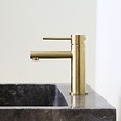 ESSEBAGNO - Luisa mitigeur lavabo bas or brossé - vignette