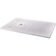 PLANETE BAIN - Receveur de douche extra plat à poser 80x120 Design reflet ardoisé Blanc - vignette