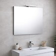 KIAMAMI VALENTINA - Miroir De Salle De Bain 90X60 Avec Applique Chromée À Led - vignette
