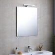 KIAMAMI VALENTINA - Miroir De Salle De Bains Affleurant Réversible 60X70 Métallique Avec Lampe À Leds - vignette