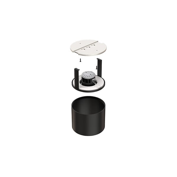 SOLUM - DECOCIEL Support installation saillie plafond béton Coloris Noir mat pour CANIS / DRACO / TWO - SOLUM - D002MB - large