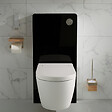 WC CLEAN - Pack WC Bati support mural avec cuvette lavante - Façade noire - WC japonais - Tesa - vignette