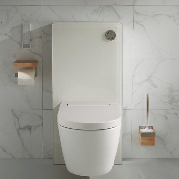 WC CLEAN - Pack WC Bati support mural avec cuvette lavante - Façade blanche -Wc japonais - Tesa - large