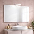 KIAMAMI VALENTINA - Miroir De Salle De Bain 60X100 Avec Lumière Led, Bord Poli - vignette