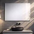 KIAMAMI VALENTINA - Miroir Pour Salle De Bain 90X70 Cm Réversible Avec Cadre À Support - vignette