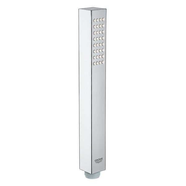 GROHE - Douchette 1 jet Vitalio Joy Cube Stick chromé avec flexible 150 et support carré - large