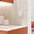SCHNEIDER - Double va-et-vient ou poussoir, 10AX, blanc, Odace - vignette