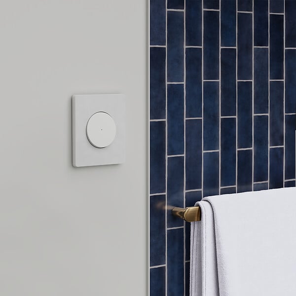 SCHNEIDER - Va-et-vient témoin ou poussoir lumineux, 10AX, LED vert 0,15mA, blanc, Odace - large