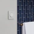 SCHNEIDER - Va-et-vient témoin ou poussoir lumineux, 10AX, LED vert 0,15mA, blanc, Odace - vignette
