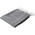 C MA DECO - Plaid jacquard avec franges - 130x150cm - vignette
