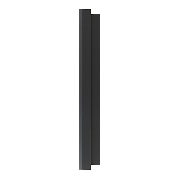 SCHNEIDER - Plaque métal 2 postes effet Perle Noire support noir, Odace - large