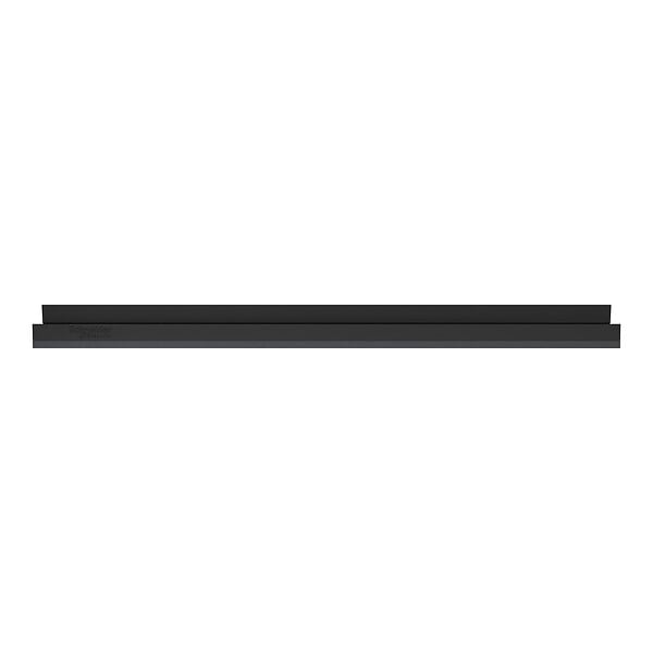 SCHNEIDER - Plaque métal 2 postes effet Perle Noire support noir, Odace - large