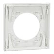 SCHNEIDER - Plaque métal 1 poste effet Céramique Blanc support blanc, Odace - vignette