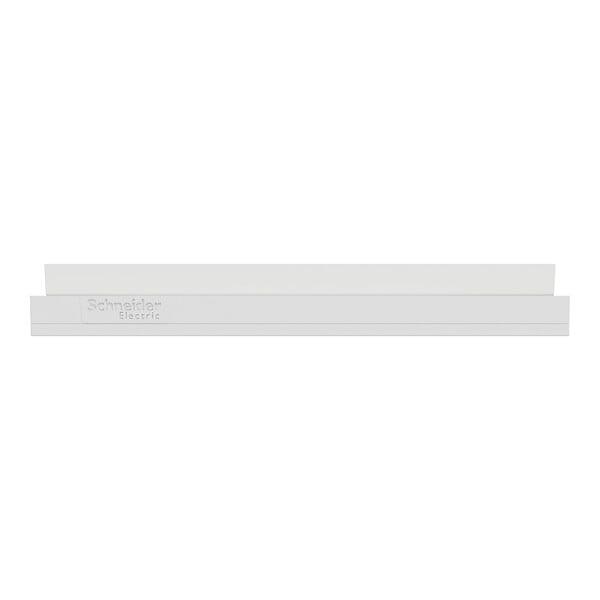 SCHNEIDER - Plaque métal 1 poste effet Céramique Blanc support blanc, Odace - large