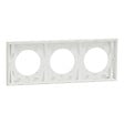 SCHNEIDER - Plaque 3 postes, Blanc craie, Odace - vignette