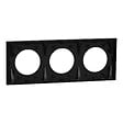 SCHNEIDER - Plaque 3 postes, Noir onyx, Odace - vignette