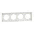 SCHNEIDER - Plaque 4 postes, Blanc craie  , Odace - vignette
