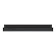 SCHNEIDER - Plaque métal 1 poste effet Perle Noire support noir, Odace - vignette