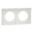 SCHNEIDER - Plaque 2 postes, Blanc craie, Odace - vignette