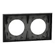 SCHNEIDER - Plaque 2 postes, Gris basalte, Odace - vignette