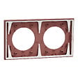 SCHNEIDER - Plaque 2 postes, Rose grenat, Odace - vignette